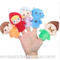 Cute and Fun 5 Pcs Soft Educational Hand Puppet Set Story Dolls Toys for Baby and ToddlersLittle Red Riding Hood B07J5XRP6G